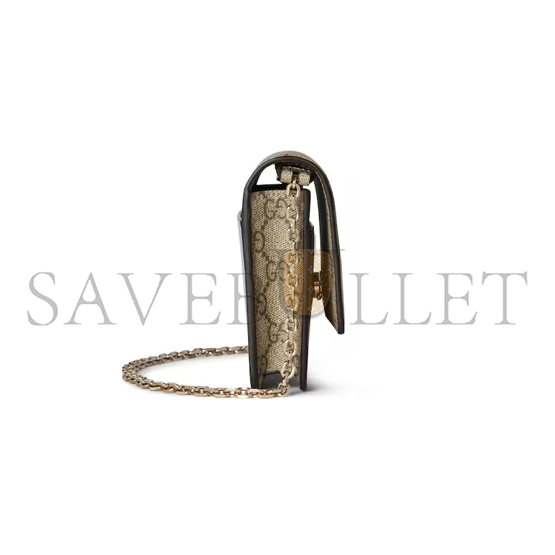G*u*i gg emblem wallet on chain 838151 (20*13*4cm)